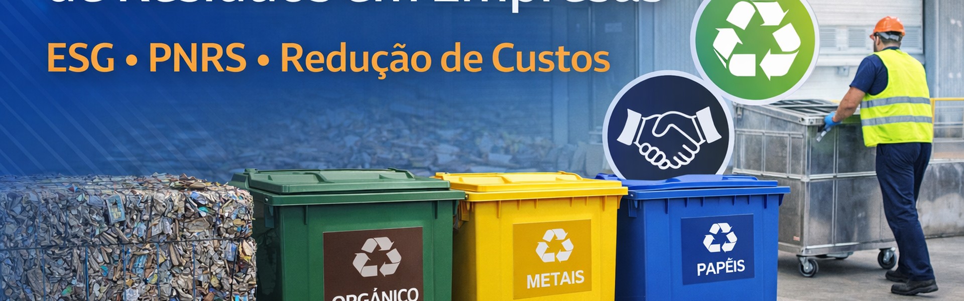 Gestão estratégica de resíduos em empresas: ESG, PNRS e redução de custos