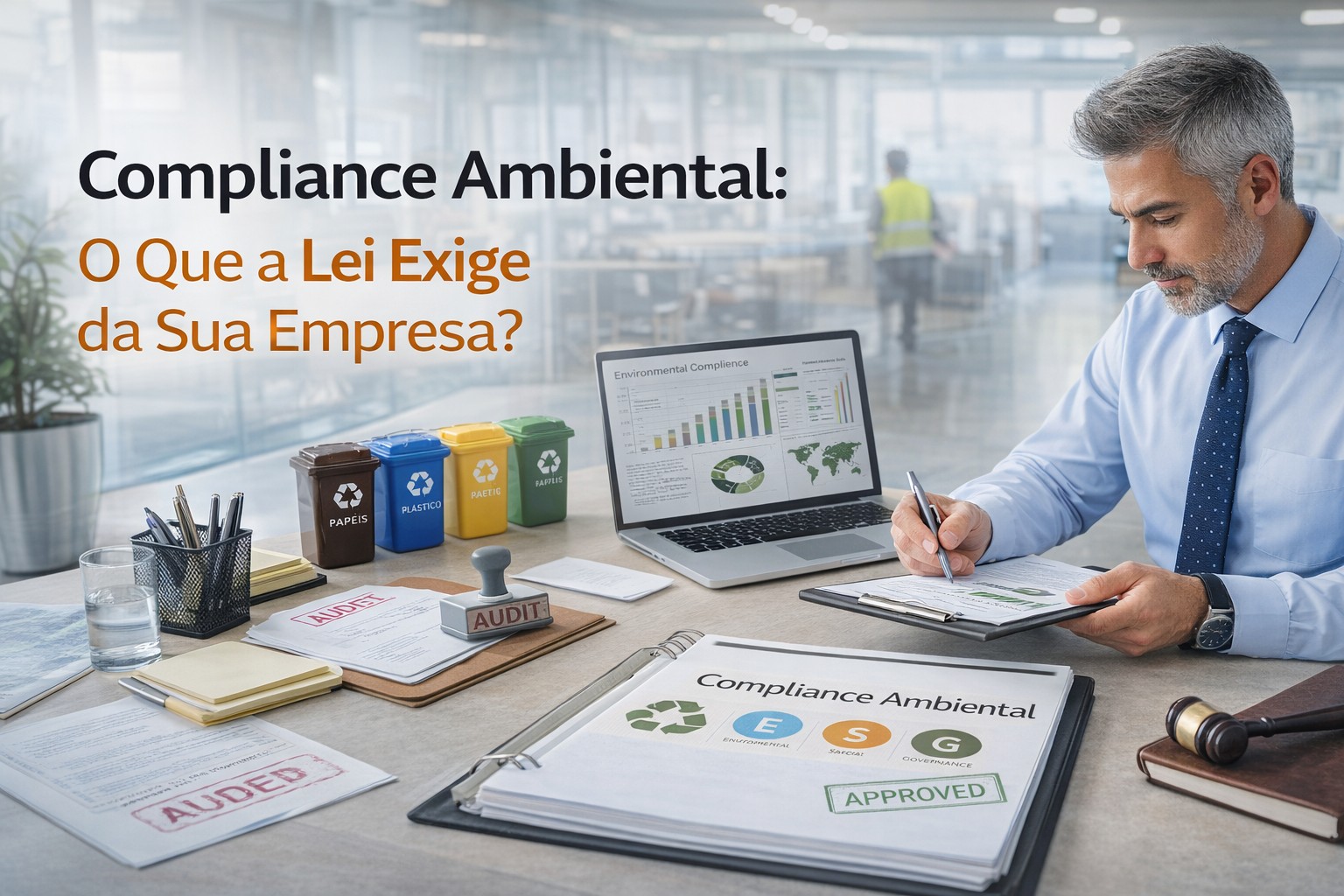 Compliance ambiental empresarial com análise de indicadores e exigências da PNRS