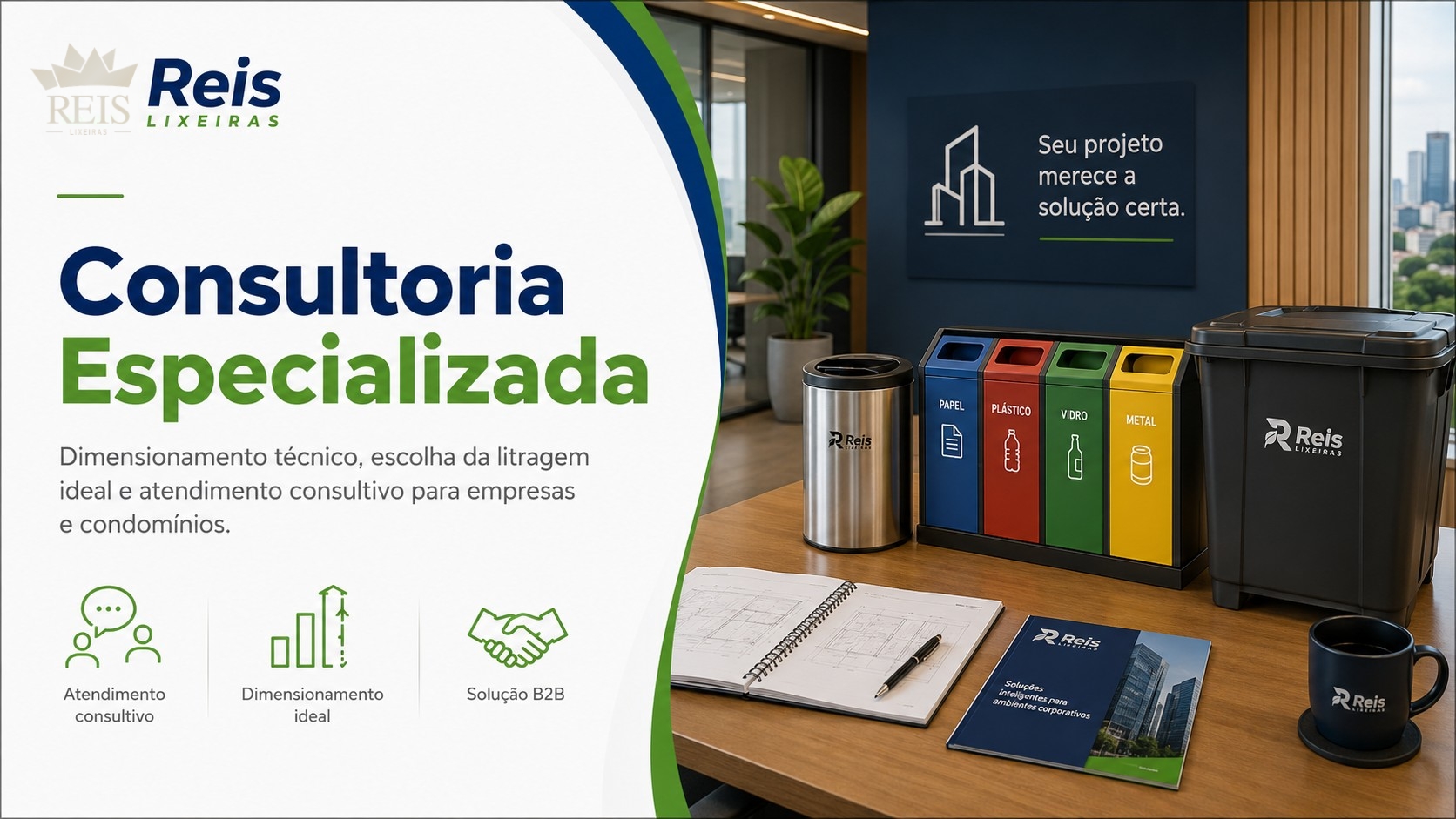 Consultoria especializada Reis Lixeiras para dimensionamento de lixeiras e soluções sob medida