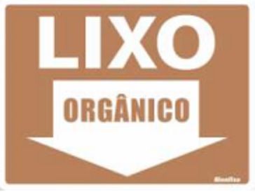 Placa Sinalizadora em Poliestireno 15 x 20 cm – RECICLAVEL ORGÂNICO
