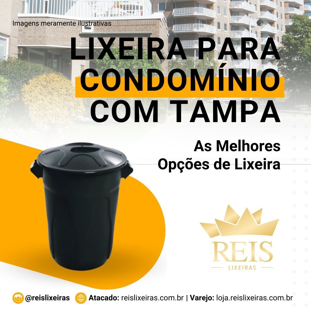Lixeira para Condomínio com Tampa