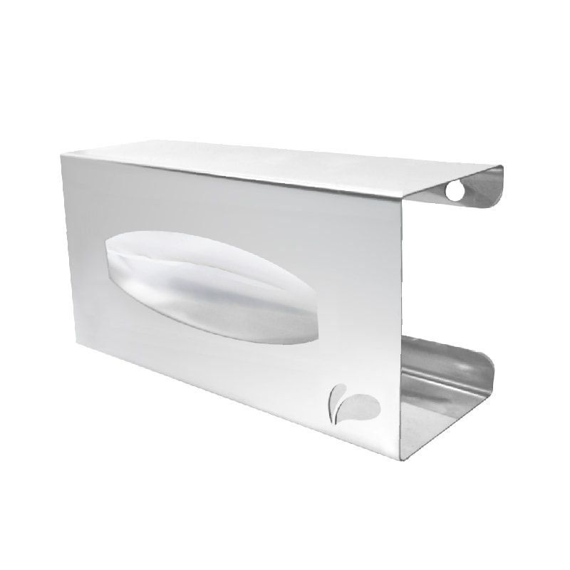 Suporte em aço inox para caixa de luvas de procedimento