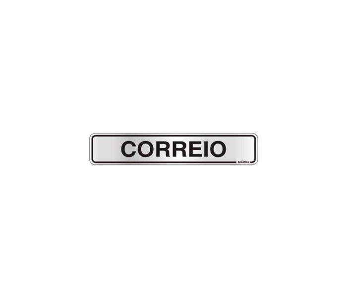 Placa de Sinalização Alumínio CORREIO – 5 x 25 cm