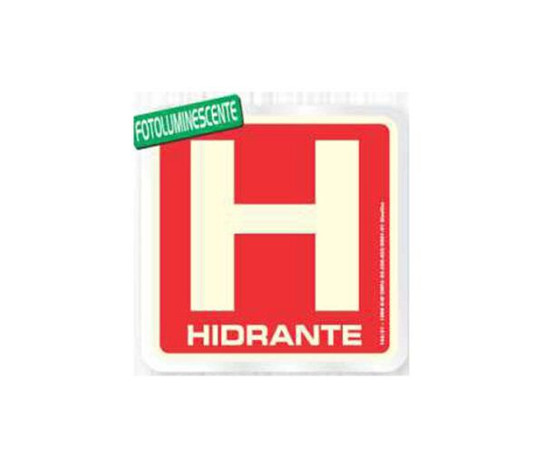 Placa Sinalizadora Alumínio 15 X 15 cm – Hidrante