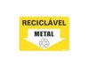 Placa Sinalizadora em Poliestireno 15 x 20 cm – RECICLAVEL METAL