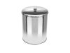 Lixeira Inox com tampa de Sobrepor sem Balde Interno 5 Litros