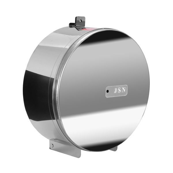 Porta Papel “rolão” em aço inox para papel higiênico de até 800 metros